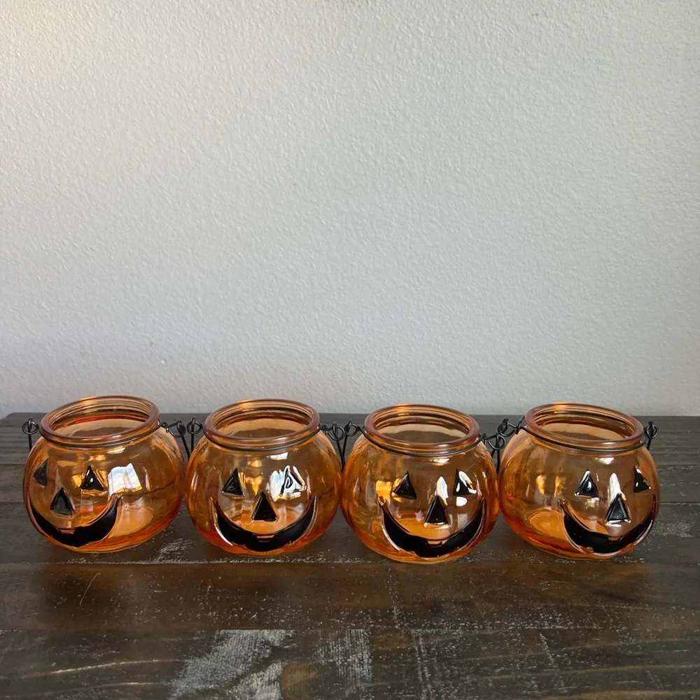 Glass Pumpkins - Set of 4